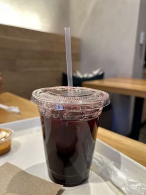 Iced hibiscus tea   at Chaia - Chinatown in Washington