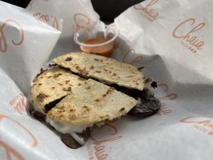 Mushroom quesadillas   at Chaia - Chinatown in Washington