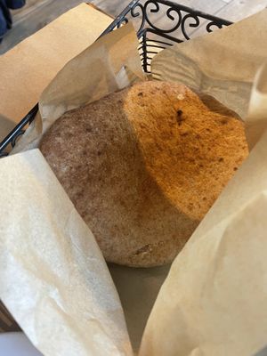 Whole wheat pita  at Oren's Hummus in San Francisco