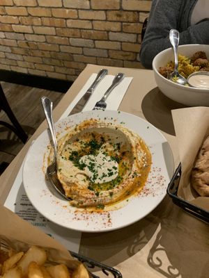 Classic hummus  at Oren's Hummus in San Francisco