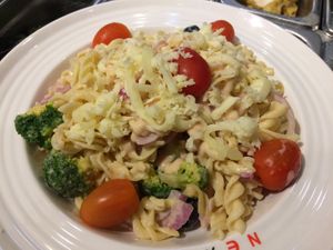 Vegetarian pasta salad  at Green Bowl in Kuala Lumpur