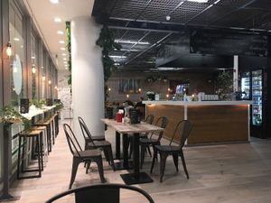 Restaurant is in Hakaniemi metro station.  at Classic & Vegan in Helsinki