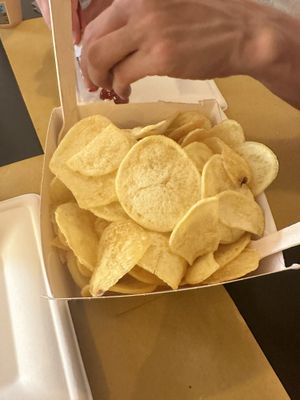 This dish was labelled as home made potatoes “alla mamma". Instead we got oily dry crisps  at Tipiko in Agrigento