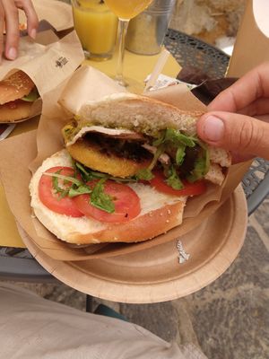 Vegan Burger (Concordia) at Tipiko in Agrigento