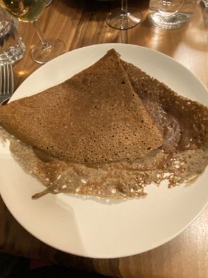 Crêpe au blé noir à la crème de marrons   at La Crêperie Sarra'Zen in Vannes