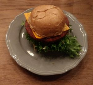 Vegan Beetroot Burger at Halifax Burgers in Odense