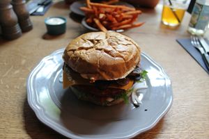 vegan burger at Halifax Burgers in Odense