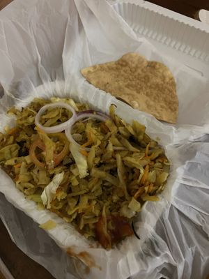 Veggie kothu (ask for no egg on top) - take away  at Ranithu in Dambulla