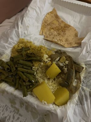 Veggie curry (take away)  at Ranithu in Dambulla