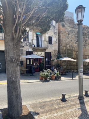 The restaurant and little terrace.  at CReeA in Tarragona