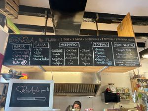 This is the lunch menu. at CReeA in Tarragona