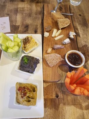 Veg plate at CReeA in Tarragona