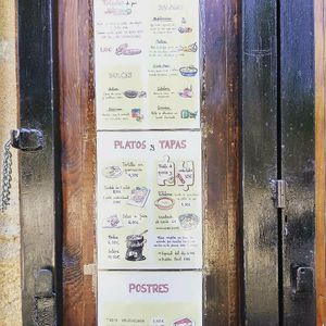 Menu at CReeA in Tarragona