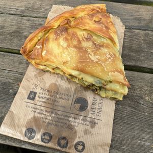 Leek Pie  at Sotiris Bakery in Bristol
