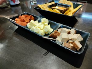 The cheese and chorizo were amazing at B12 in Girona