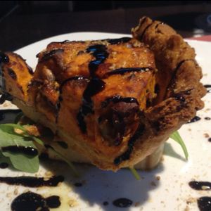 pumpkin quiche vegan at B12 in Girona