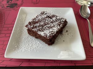 Double chocolate brownie  at B12 in Girona