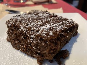 Double chocolate brownie   at B12 in Girona
