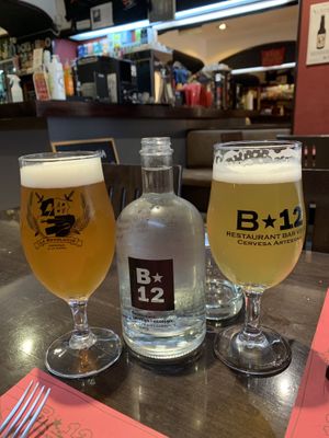 Local craft beers   at B12 in Girona