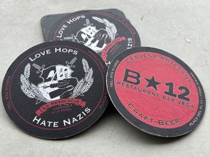 Beer mats   at B12 in Girona