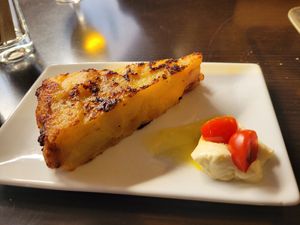 Egg-less omelette at B12 in Girona