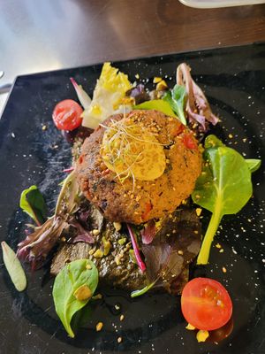 "Crab" cake at B12 in Girona