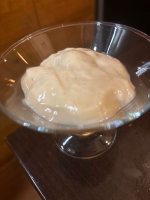 Vanilla dessert  at B12 in Girona