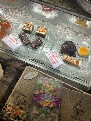 Vegan selection of desserts  at The Olive Tree in Castlebar