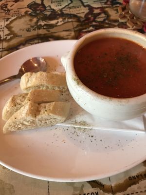 Tomato and basil soup at The Olive Tree in Castlebar