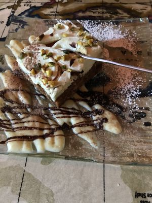 Carrot cake with avocado icing 🥑 at The Olive Tree in Castlebar