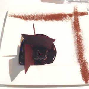 chocolate fudge  at La Mano Verde in Berlin