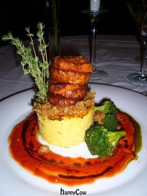 Polenta tower at La Mano Verde in Berlin