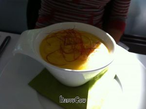 pumpkin soup at La Mano Verde in Berlin