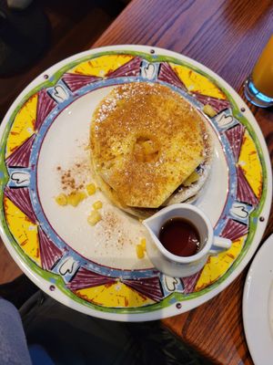 Gluten free vegan pancakes with pineapple at Miss Shirley's in Baltimore
