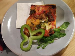 Pizza at Dragon Lab in Murcia