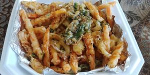 Veggie Tempura: Tempura batter does not contain egg, milk or fish sauce at Sushi Zen in El Paso