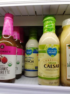 Vegan ranch and vegan caesar  at Whole Foods Market in El Paso