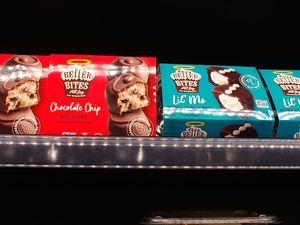 Vegan baked goods in the refrigerator near the food bar at Whole Foods Market in El Paso
