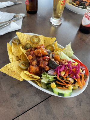 Starter vegan nachos   at Fat Cats in Albufeira