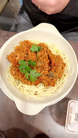 Veganaise (had a little taste very tasty)   at Fat Cats in Albufeira