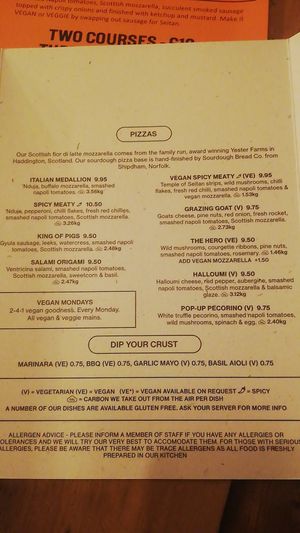 Menu at BrewDog in Carlisle