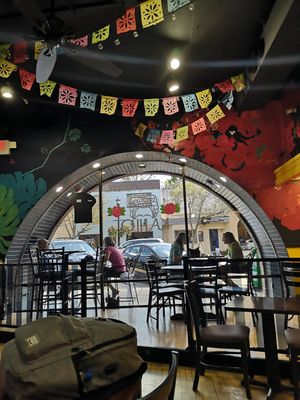 Interior at Little Frida's Taco Shop in Northfield