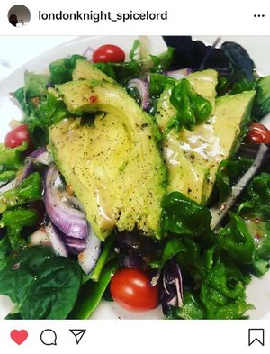 Salad  at London Nights in Belleville