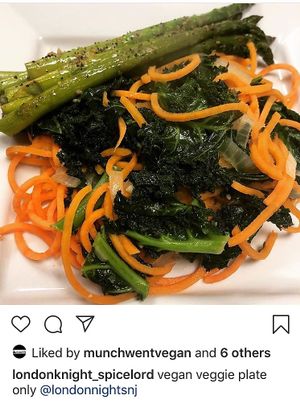 Veggie plate  at London Nights in Belleville