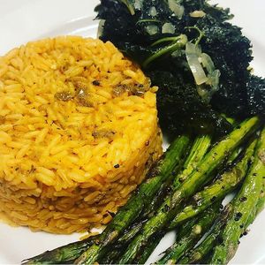 Rice and veggies  at London Nights in Belleville