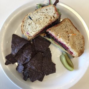 Tempeh Reuben at Slice of Life in Sebastopol