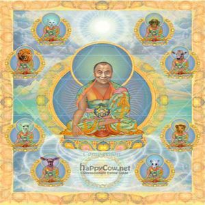 Local artists are featured on the walls, this piece is by me, and shares a quote by His Holiness about animal rights and vegetarianism. at Slice of Life in Sebastopol