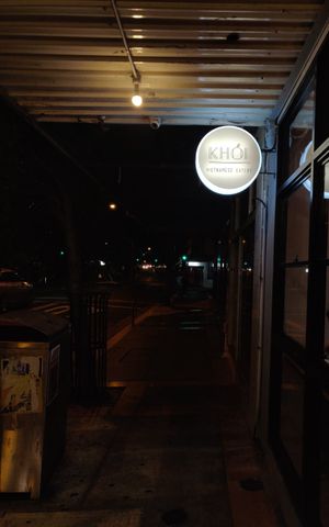 Outside at Khoi in Marrickville