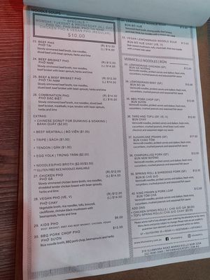 Meny paige 2 at Khoi in Marrickville