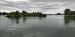 View at Mama Tanon Cafe in Don Det